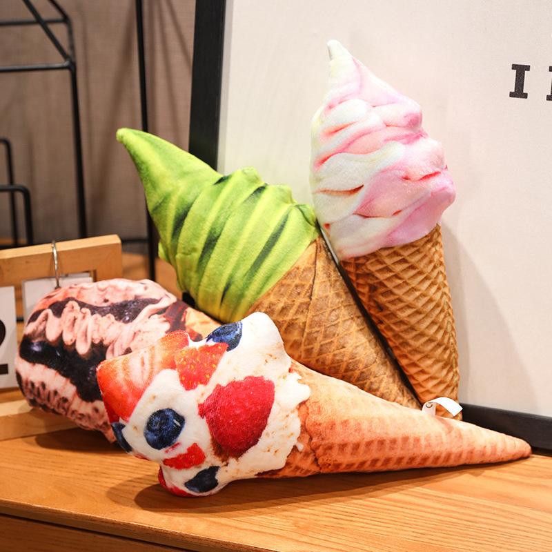 Cream Cone Ice Plush Toy Creative Cartoon Doll Interior Decoration Cotton Pp