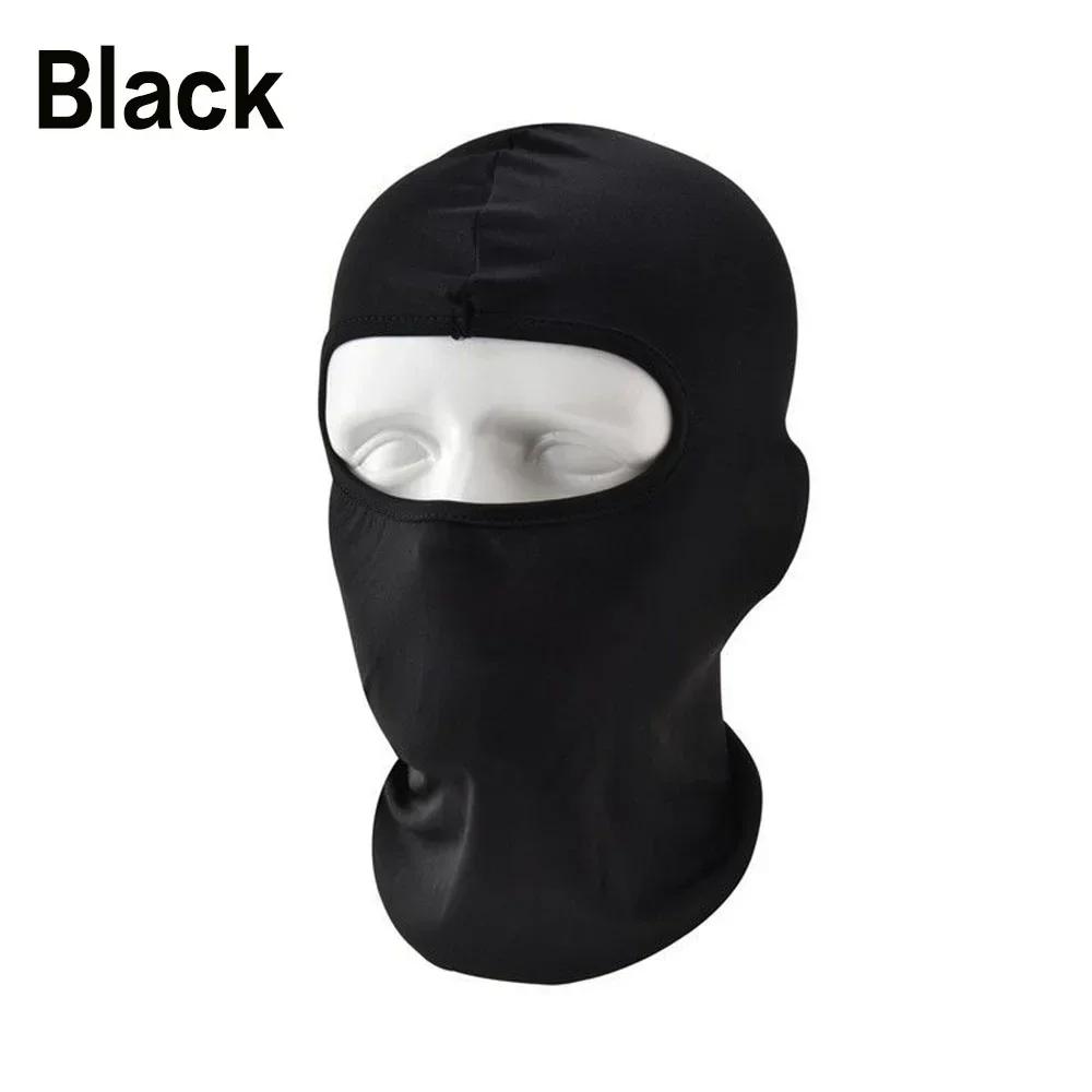 Men Tactical Balaclava Face Mask Summer Sun Protection Bandana Cooling Neck Gaiter Hiking Scarves Motorcycle Cycling Helmet Hood чёрный