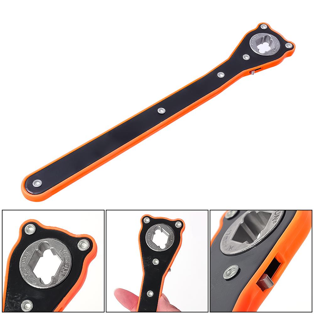 Llave De Carraca Para Gato - Mango Largo, Acero Al Carbono, Para Cambio De Ruedas (hasta 2T)