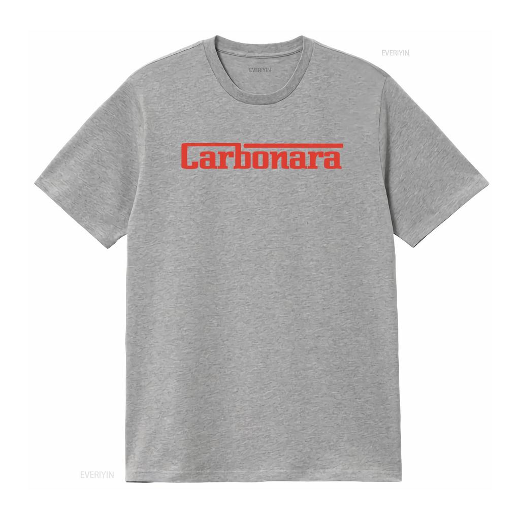 Carbonara T Shirt Pasta Spaghetti Foodie Funny Food  vintage Washed Stylish Stretched streetwear Versatile homme graphic Casual