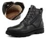 Stivali in Pelle da Uomo Punta Tonda Fatti a Mano Scarpe da Escursionismo Allacciatura Zip Laterale Stivali con Plateau da Passeggio Botas Militares Hombre