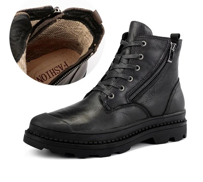 Кожаные ботинки для мужчин — фото 8