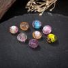 Accesorii bijuterii lampwork: Mărgele Interioare Multifacetate cu Flori, Mărgele Vrac Semifinite