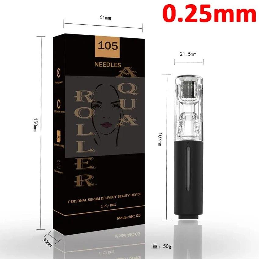 105 Pins Derma Microneedle Roller Beard Growth Beard Hair Growth 0.25mm/0.3mm Titanium Needle Beautify Lip Treatment Skin Care