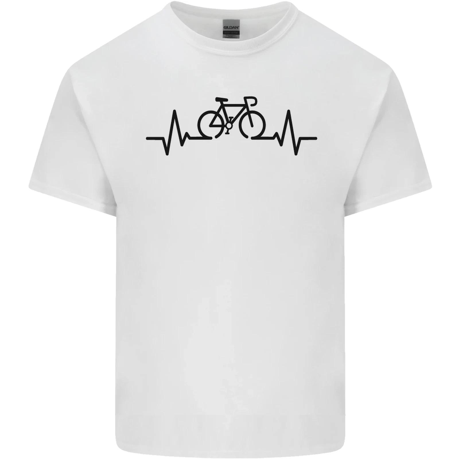 Bicycle Pulse Cycling Cyclist Road Bike Kids T-Shirt Childrens M
