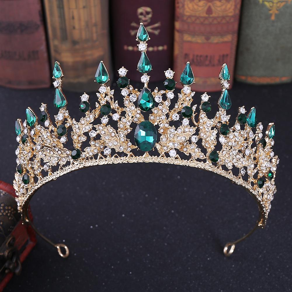 Baroque Bridal Crown Tiara Rhinestone Hair Accessories Princess Crown Wedding Dress Accessories