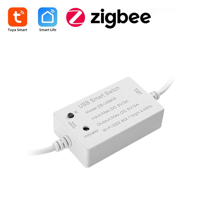 Tuya Smart Zigbee 3.0 USB 5V Switch with Alexa Voice Control & App Remote