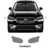 Volvo XC90 TPU Light-Controlled Color-Changing Protective Film: White To Purple/Black
