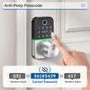 Keypad Smart Door Lock with Knob: Kucacci Keyless Entry Fingerprint Lock for Front Door - Keypad Digital Lock with Handle - Electronic Code Door Knob