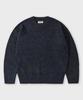GLW Mild Heathered Crew Neck Sweater Oversized Knit Black