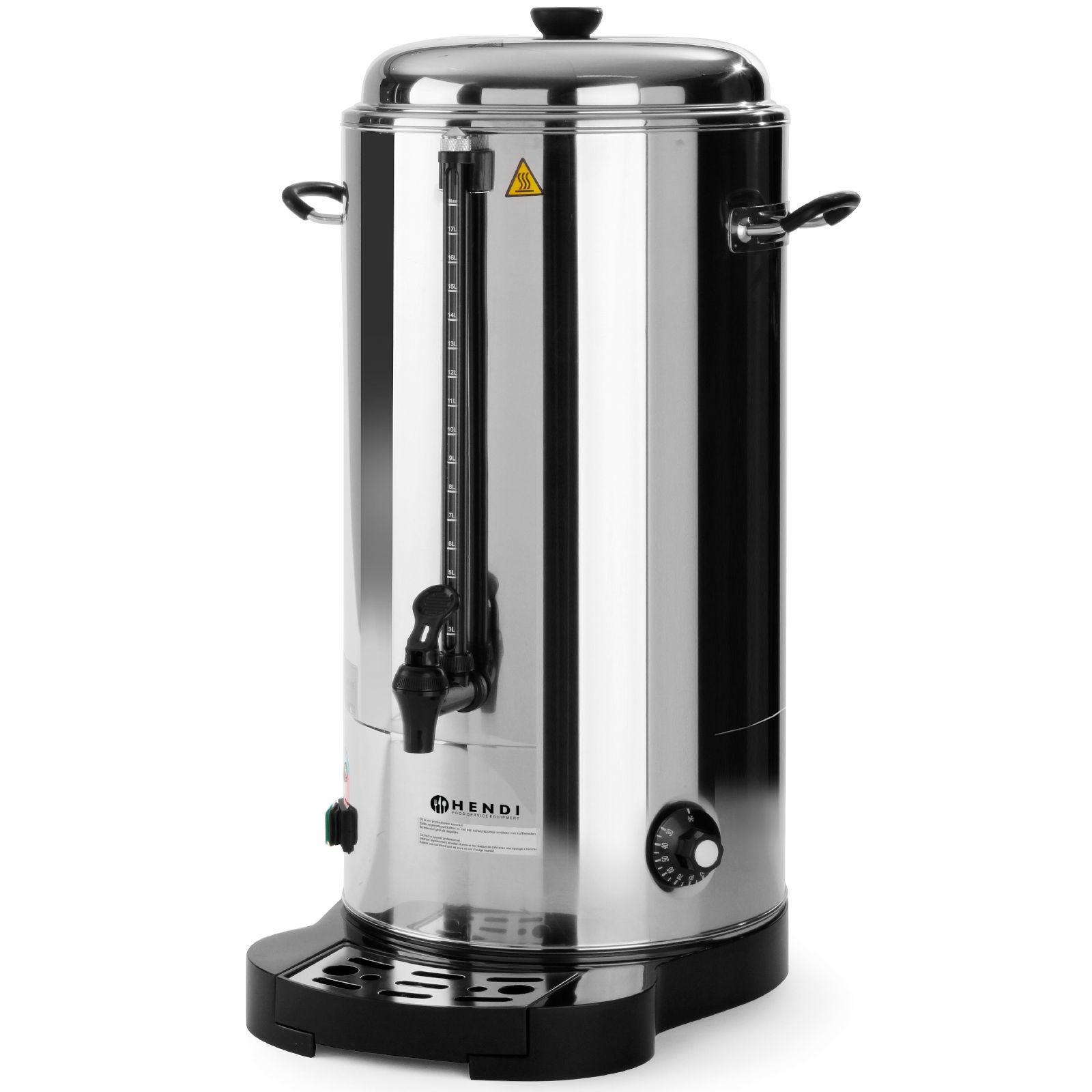Hendi 211502 scaldacqua a doppia parete e dispenser per vin brulé 18 L