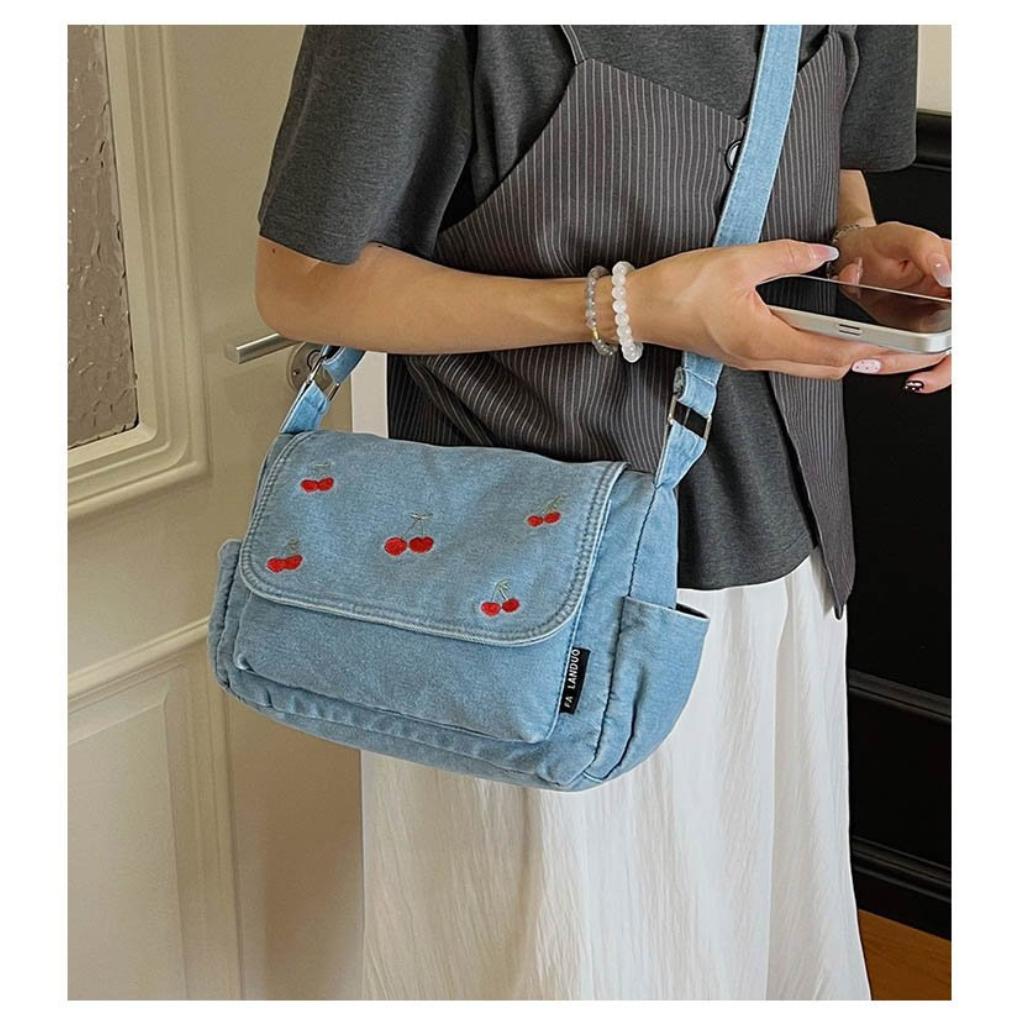 Xeie Thuk Crossbody Bag Women Faux leather Multi Pocket Daily Commute