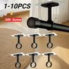 Non Perforated Ceiling Curtain Rod Bracket, Heavy-Duty Self-Adhesive Adjustable Curtain Hook Suitable for Wardrobes and Bedrooms