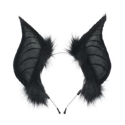 Furs Bat Ears Headbands Headwear Animal Furry Ear Hair Hoop Animes Ear Headbands