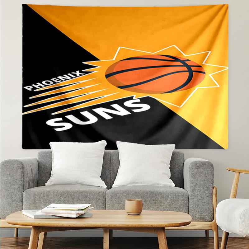 Suns Basketball Artwork Quick-Dry Tapestry Hanging for Bedroom,Livingroom, Playroom,Decor Art Room Wall Tapestry Holiday and Birthday Gifts