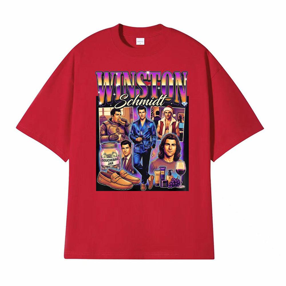 Winston Schmidt Max Greenfield 2026 Graphic Tshirt Men Women Gothic Hip Hop Fashion Tshirts High Quality Oversized TShirt Tops