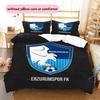Erzurumspor FK Pattern Bedding Quilt Set  Home Decoration  Gift (1 * duvet cover + 2 * pillowcase  without core)