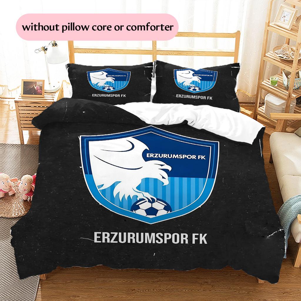 Erzurumspor FK Pattern Bedding Quilt Set Home Decoration Gift (1 * duvet cover + 2 * pillowcase without core)