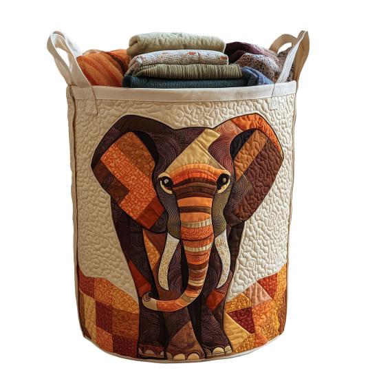 Quilted Laundry Basket Large Capacity with Handles Organizer Foldable Soft Storage Box for Nursery Bedroom Laundry Room