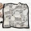 Retro Cashew Flower Small Square Scarf Silk Scarf Women's New Neck High-end Decorative Neck Protection Scarf Scarf Belt