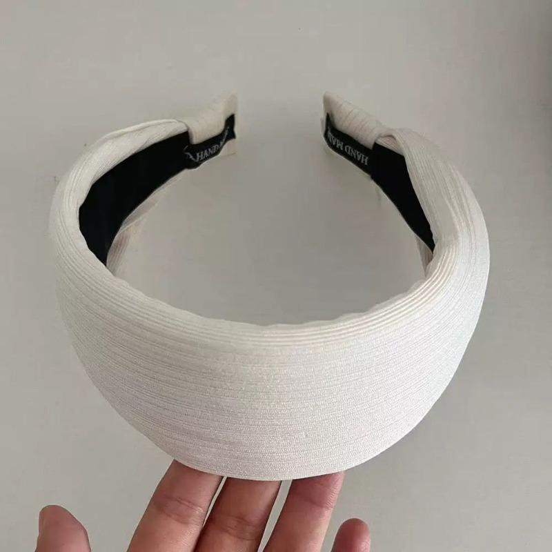 Headband Wide-edged Striped Hairpin Headband High Cranial Top Folds Hairpin Hair Accessories Female