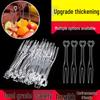 Individually Wrapped Disposable Transparent Plastic Fruit and Cake Forks - Elegant Skewers and Picks