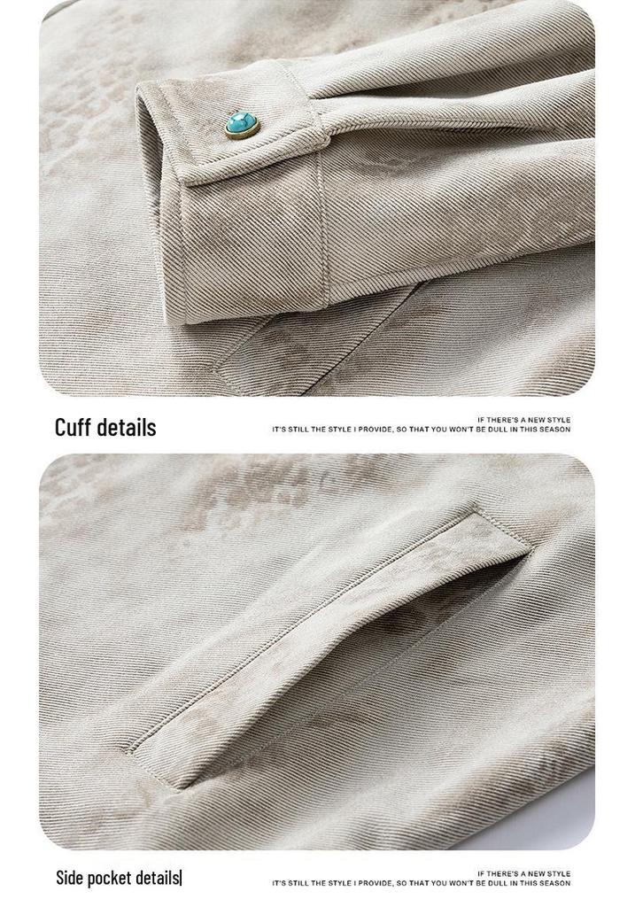 Men's High-End Street Style Leather Jacket - 2025 Autumn Collection