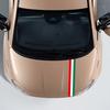 Italienische Flagge Styling Auto Motorhaube Aufkleber Selbstklebend Wasserdicht Vinyl Abziehbild Für Fiat Abarth 500 500x Dekorationszubehör