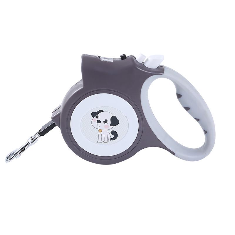 

Світлодійний висувний повідець для домашніх тварин для вигулу собак на вулиці 5m сірий колір