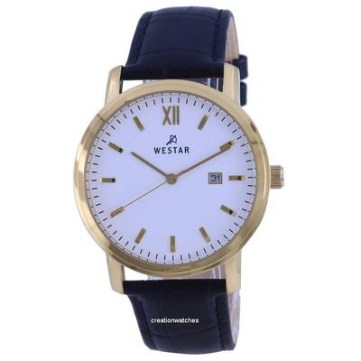 White Dial Gold Tone Stainless Steel Quartz 50244 GPN 101 Men's Watch