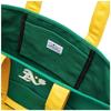 Major League Baseball Embroidered Tote Bag TTB166 Men's Athletics Deep Green