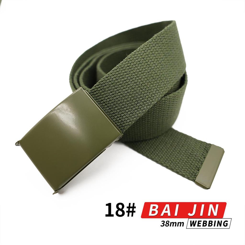 Canvas & Leather Multi-Color Casual Waist Belt - Stylish, Easy-to-Match Accessory for Students