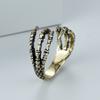 Retro Bronze gefärbter schwarzer Eagle Claw offener Ring Mode Heißer Verkauf Herren Dominant Party Ring