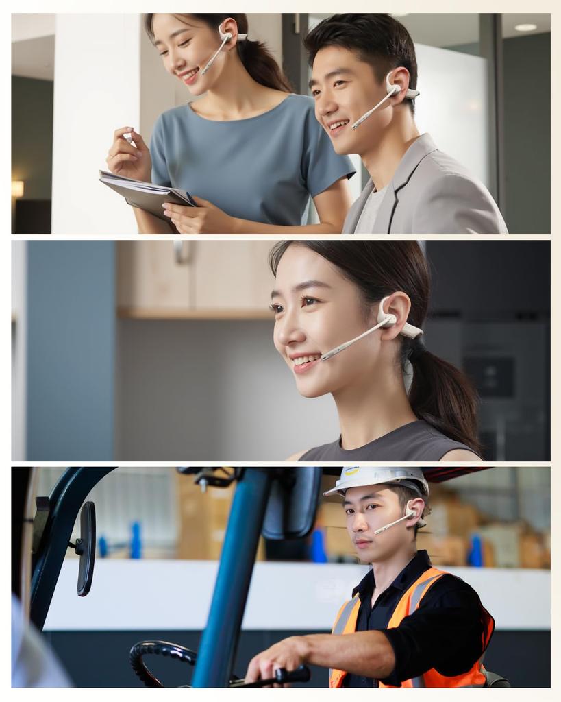 Nuroum OpenEar Pro Wireless Business with Charging Headphones for Clear Perfect for Telework and Web Certified by Technical Standards Approval