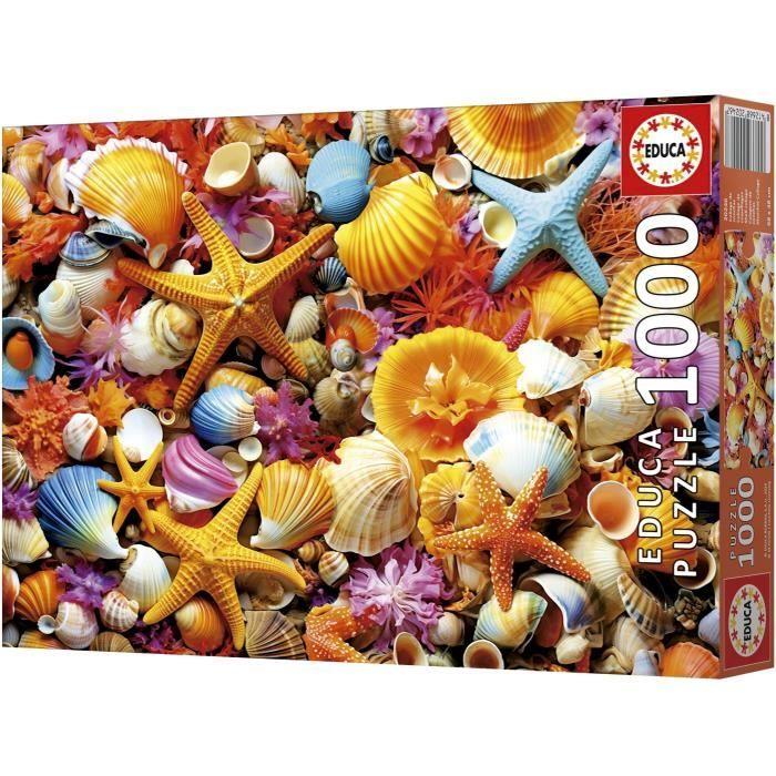 Puzzle - EDUCA - Collage de Coquillages - 1000 pièces - 68x48 cm - À partir de 12 ans
