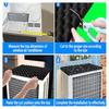 Air Conditioner Drip Cushion Noise Reduction Easy To Trim Simple Installation High-Density Foam Magnetic Air Conditioner Top Pad