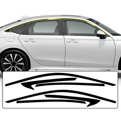 Pro Honda pro Civic Sedan 2022 2023 Boční pro Okno Chromový Kryt Nálepka
