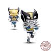  Interplanetary Rescue Ship Deadpool Wolverine Claw 925 Silver Charm Beads for Bracelet Gift