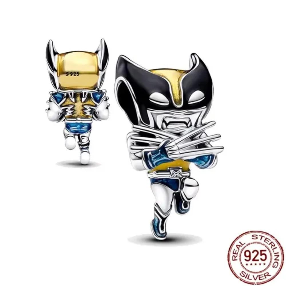  Interplanetary Rescue Ship Deadpool Wolverine Claw 925 Silver Charm Beads for Bracelet Gift