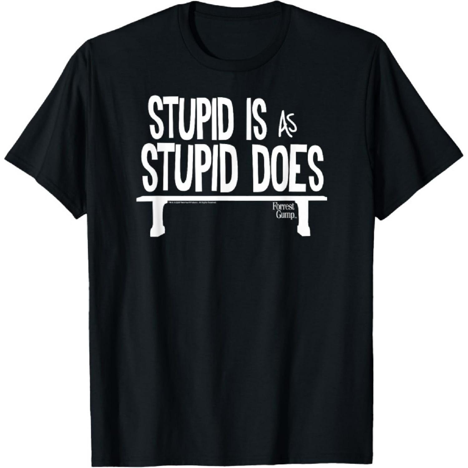 

Forrest Gump Stupid Is as Stupid Does T-Shirt1 XXXXXL чорний