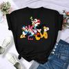 Family Vacation T Shirt Kawaii Donald Duck Print Fashion Clothes Casual Women Tshirt Camiseta Mujer