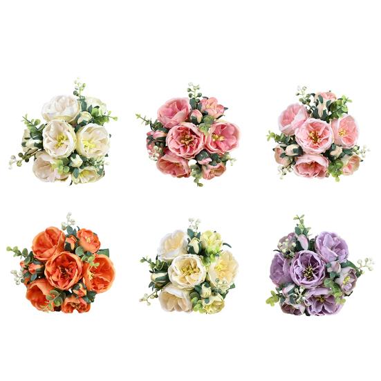 Beautiful Non-fading Decorative Bright Color Home Decoration Fake Rose Living Room Artificial Hibiscus