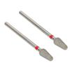 2pcs Nail Art Drill Bit Remove Dead Skin Tungsten Steel Nail Polishing Grinding Heads