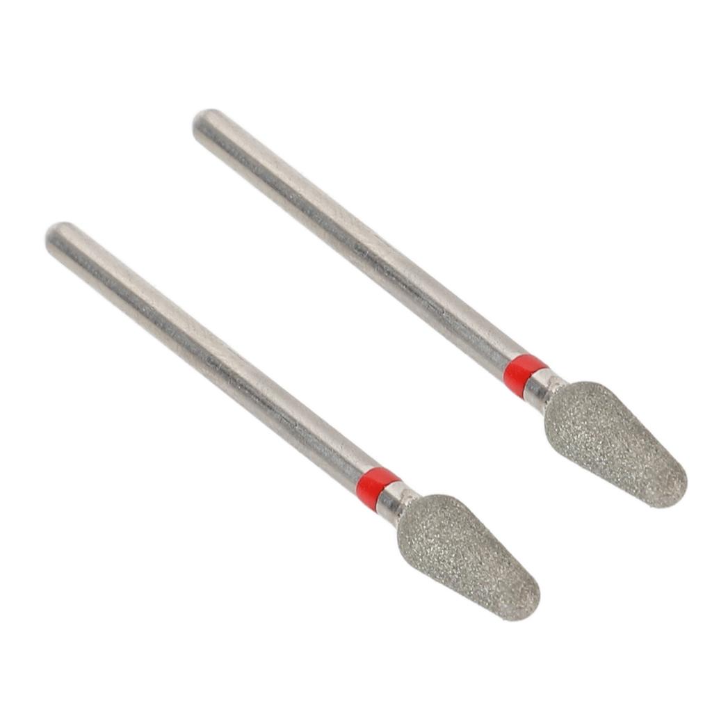 2pcs Nail Art Drill Bit Remove Dead Skin Tungsten Steel Nail Polishing Grinding Heads