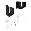 1 Set Stable Skateboard Wall Rack Lightweight Acrylic Wall-Mounted Skateboard Holder for Skateboard Shop