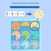 Wooden Magnetic Fraction Learning Kits For Elementary Students Educational Math Manipulatives
