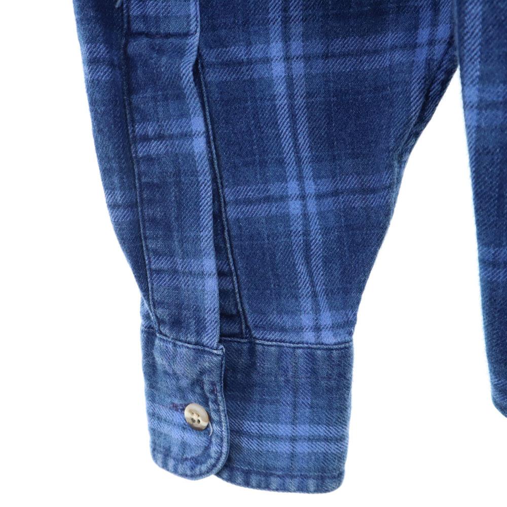 L.L.Bean 80s Outdoor Made in USA Vintage Check Pattern Long sleeve Button down shirt Women Used