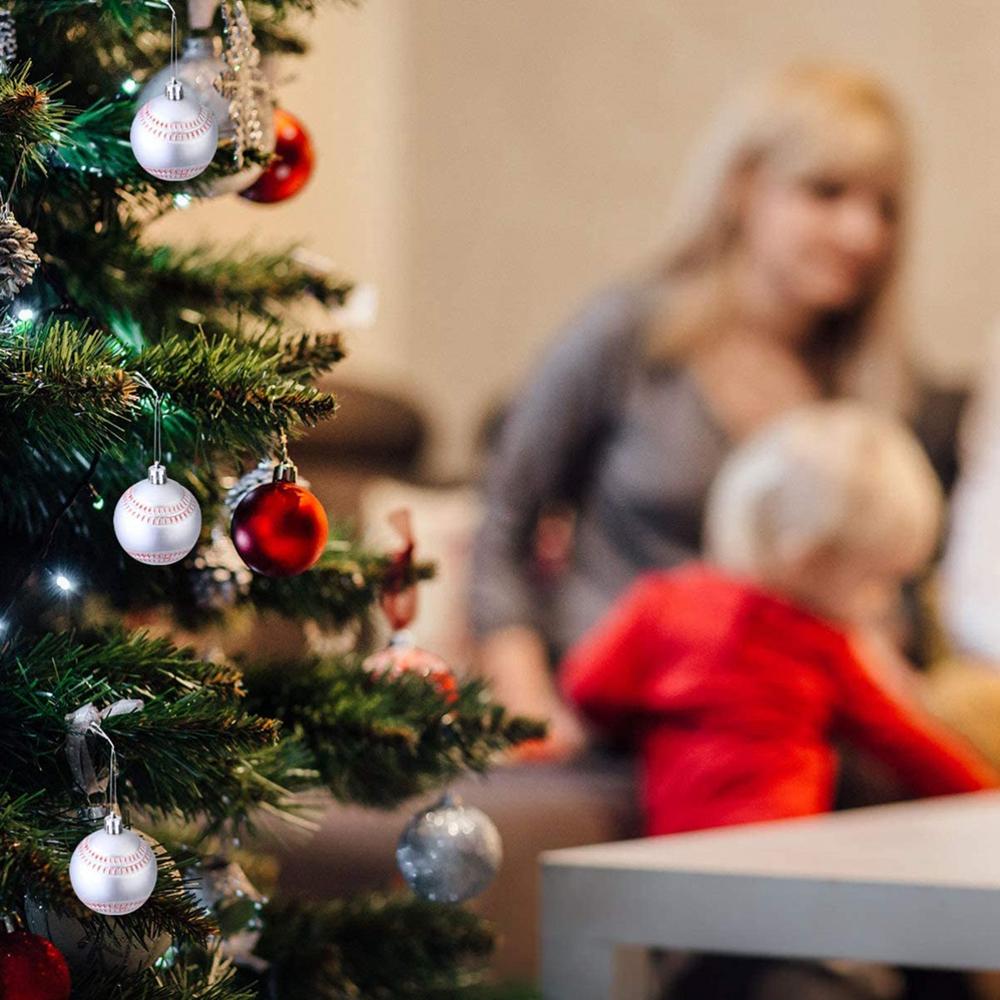 6pcs Christmas Balls Christmas Tree Ornament Home Christmas Hanging Pendant New Year Sports Theme Party Decoration Gifts Navidad