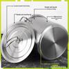 JPHZNB Stainless Steel Soup/Braising Pot with Lid