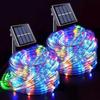 Solar LED Fairy String Lights Outdoor Garden Party Wedding Decoration Clear Tube Tree Wrap Lighting